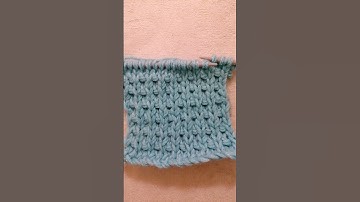 How to knit the Basket stitch pattern, Continental style. #knittingpattern please subscribe