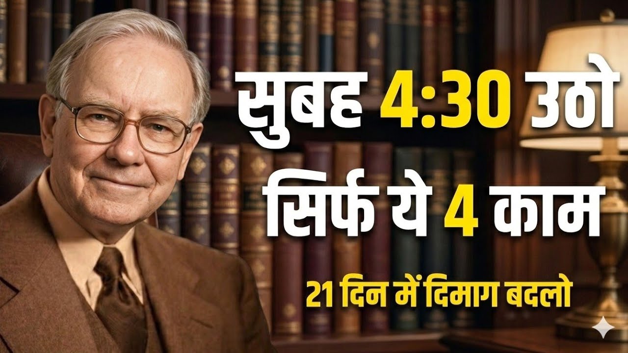 सुबह 4:00 बजे उठकर यह काम करो 🔥 | 21 दिन में दिमाग बदल जाएगा | Morning Routine Motivation Hindi