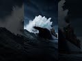 Rogue Wave vs Giant Container Ship #Shorts