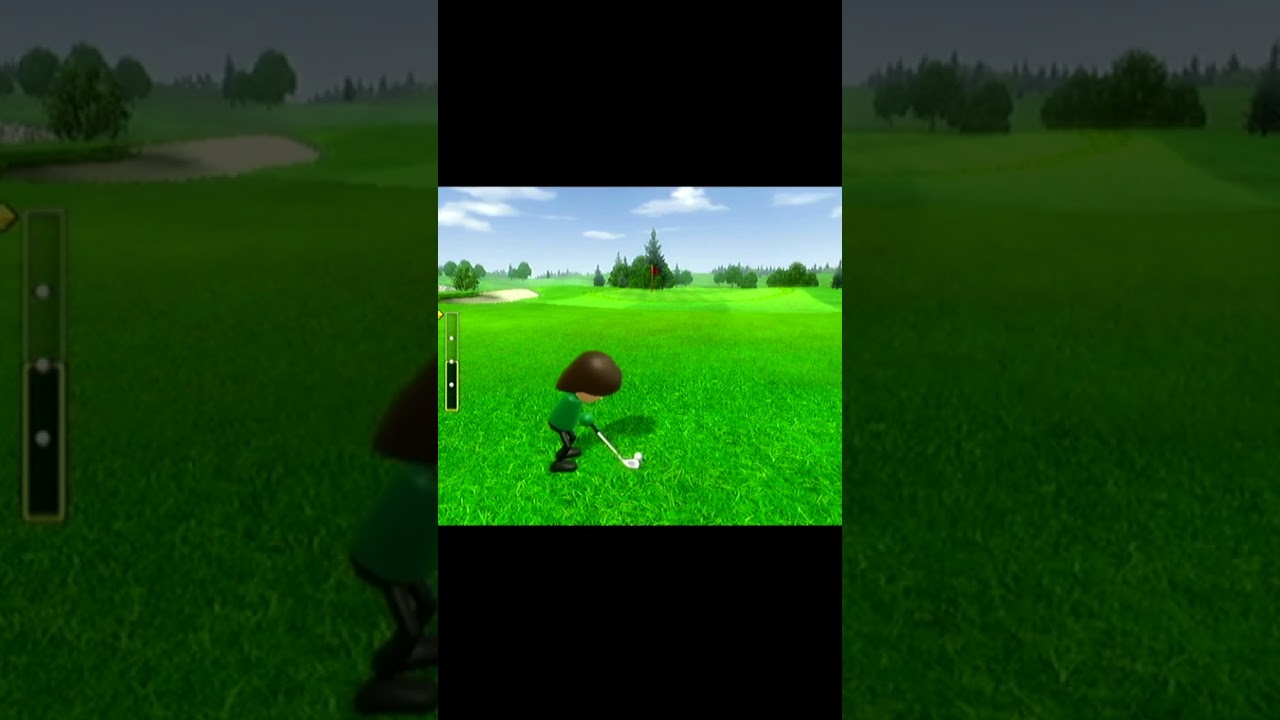 Wii Sports Golf Rage quitting after close miss!! YouTube