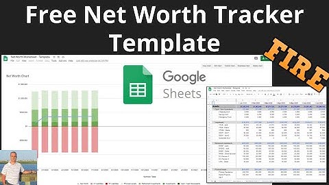 Google Sheets Net Worth Tracker Template