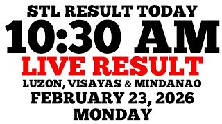 Stl Result Today 1030 Am Draw February 23 2026 Monday Stl Luzon Visayas Mindanao  Result