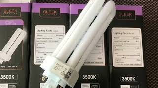 SLEEKLIGHTING 32 Watt T4 Tri Tube CFL 4 Pin GX24Q 3 Base Light Bulb Review, They work well