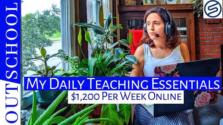 $1,200/ WEEK → A DAY IN THE LIFE OF AN OUTSCHOOL TEACHER (my daily essentials to teach online)