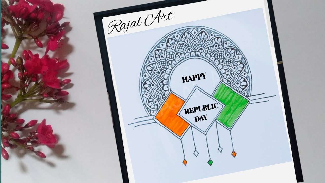 How to draw mandala art for beginners | republic day mandala art | drawing | step by step | mandala