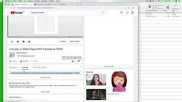 Incrustando videos de Youtube en Página WEB de WORD con IFRAME
