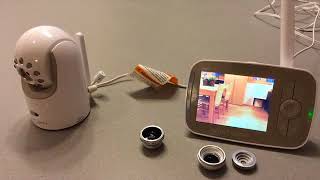 Infant Optics DXR 8 Video Baby Monitor with Interchangeable Optical Lens  Baby Audio