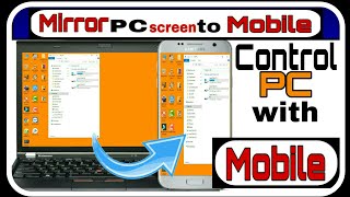 Mirror Screen PC To Android | Control Your PC With Android Phone | uktechnoworld