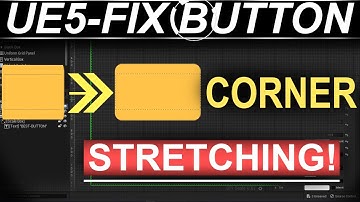 Unreal5 UI: FIX Button Corner STRETCHING (30 SECONDS!!)