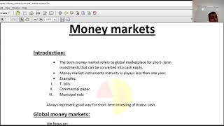 Celebrity CTP chapter 5 money markets Profile
