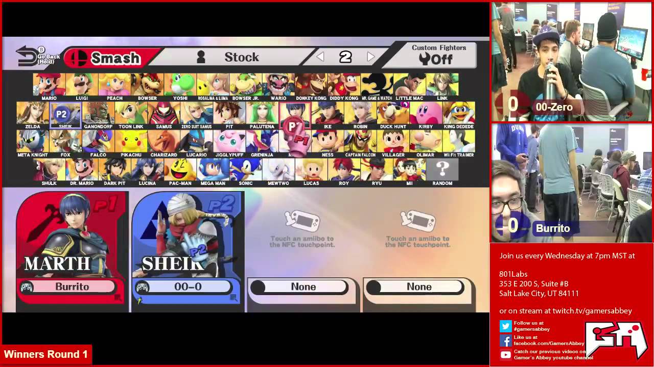 [20151111] Smash Labs Weekly Wii U 00 Zero vs Burrito WR1 YouTube