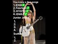 How Many Taylor Swift Songs Do You Know pt. 2 #taylorswift
