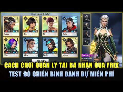 Free Fire | Cách Chơi Quản Lý Tài Ba Nhận Quà FFWS Miễn Phí - Test Chiến Binh Danh Dự FFWS Cực Đẹp