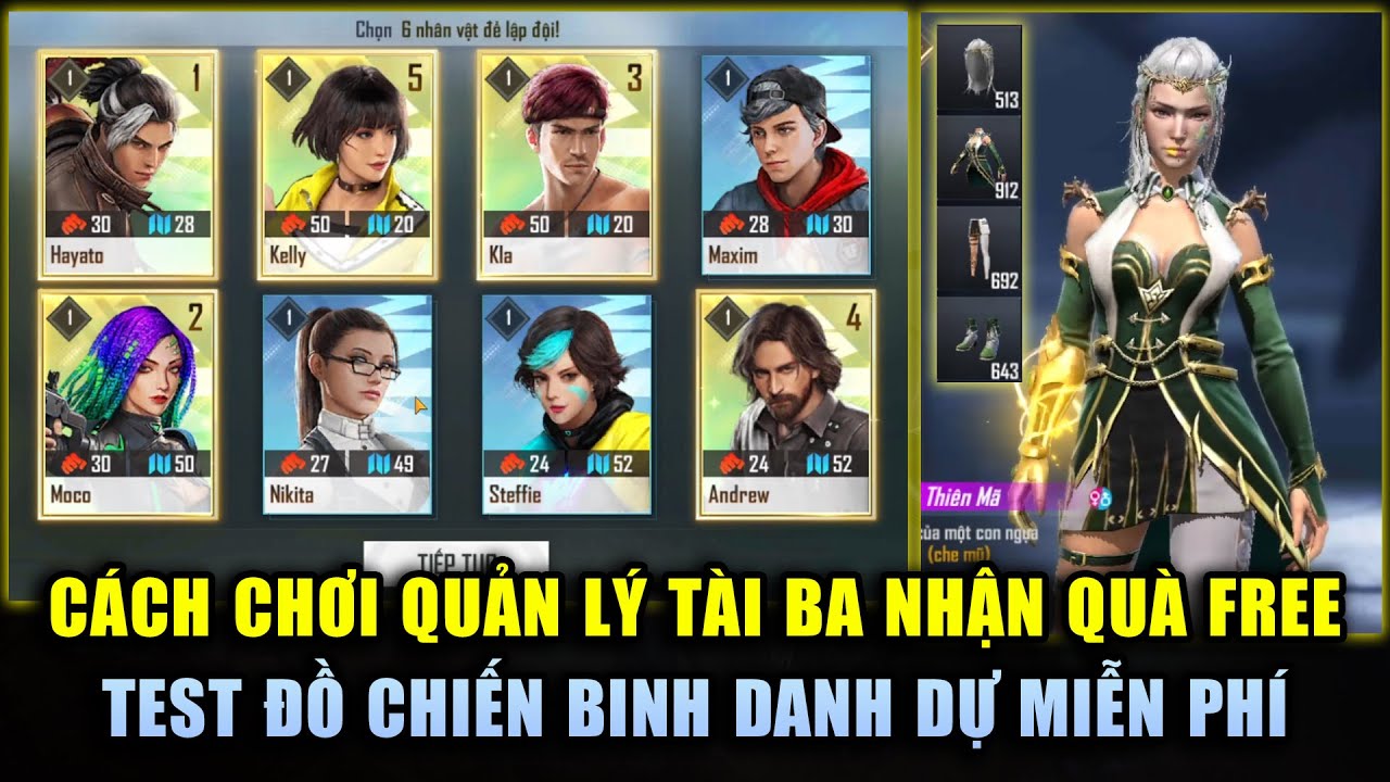 Free Fire | Cách Chơi Quản Lý Tài Ba Nhận Quà FFWS Miễn Phí – Test Chiến Binh Danh Dự FFWS Cực Đẹp