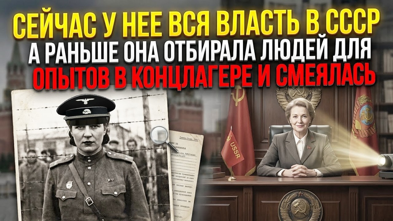 В СССР она НЕПРИКАСАЕМАЯ... а раньше она была палачом в коцлагере! Сможет ли ПАРТИЯ ее отмазать?