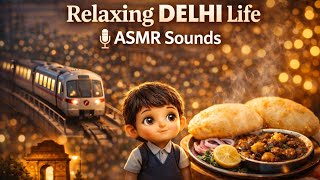 Delhi ASMR Daily Life | Relaxing Miniature Street Food & Metro Sounds screenshot 3