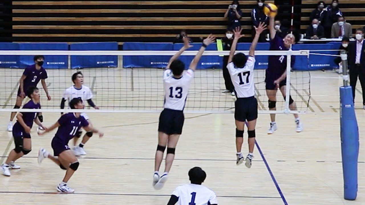 天理大 vs 中央大 第５セット　中島健斗、楠本岳、藤原直也、柿崎晃　　＜全日本インカレ2022＞＜男子バレーボール＞
