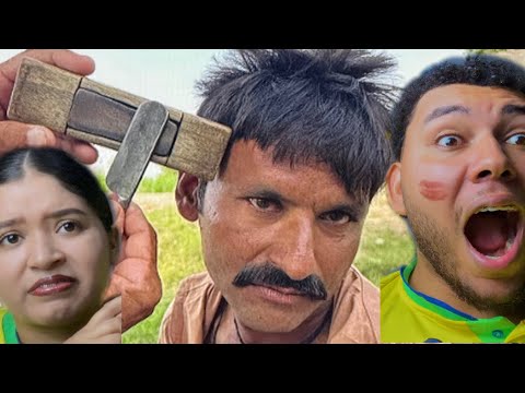 ASMR of an Indian barber with an old blade / REACT
