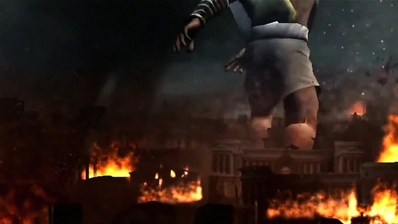 Zeus Destroys Sparta - God Of War 2 [HD]