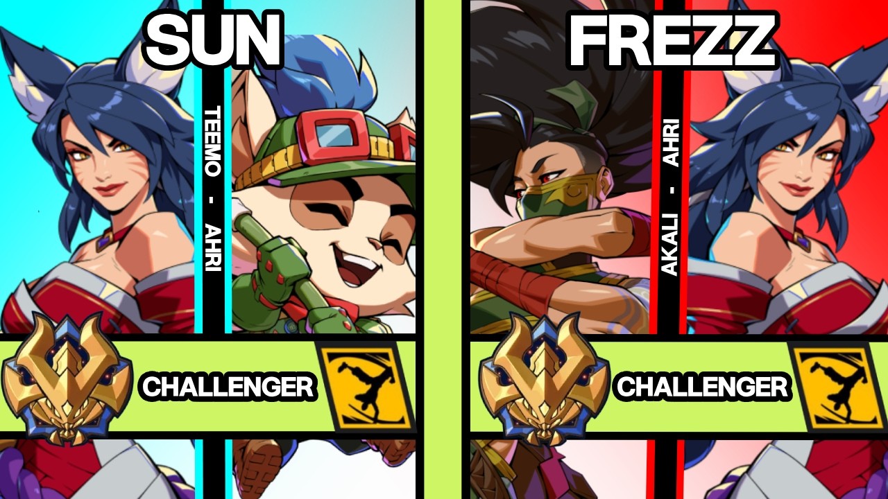 2XKO ▱ SUN (Teemo-Ahri) vs FREZZ (Akali-Ahri) ▱ 2XKO Pro Replays