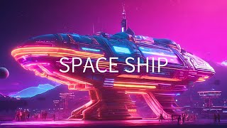 SPACE SHIP  Synthwave, Retrowave Mix