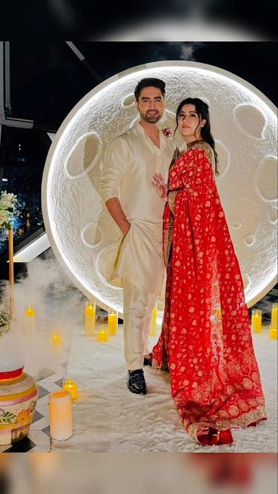 Real life partner of yrkkh celebrate karwachauth ❤✨ #yrkkh4 #ytshort #rohitpurohit #abhimaan #abhira