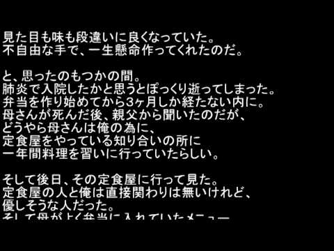 【泣ける】マジで感動するコピペ【いい話】ハンバーグの味【音声読み上げ】