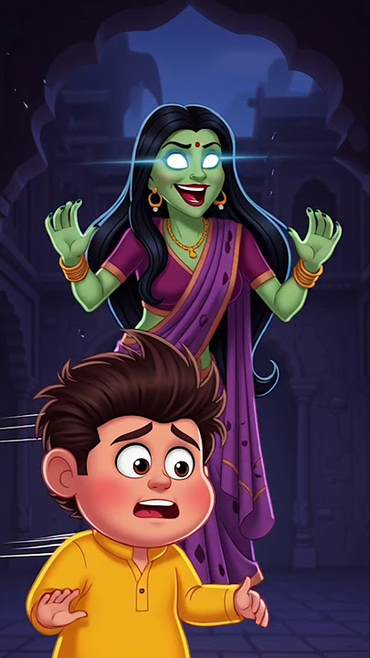 Bhoot Wala Cartoon #chudail #bhoot #horrorstories #cartoon #shorts