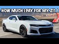 How Much I Pay For 2018 Camaro ZL1 At 21yrs Old !
