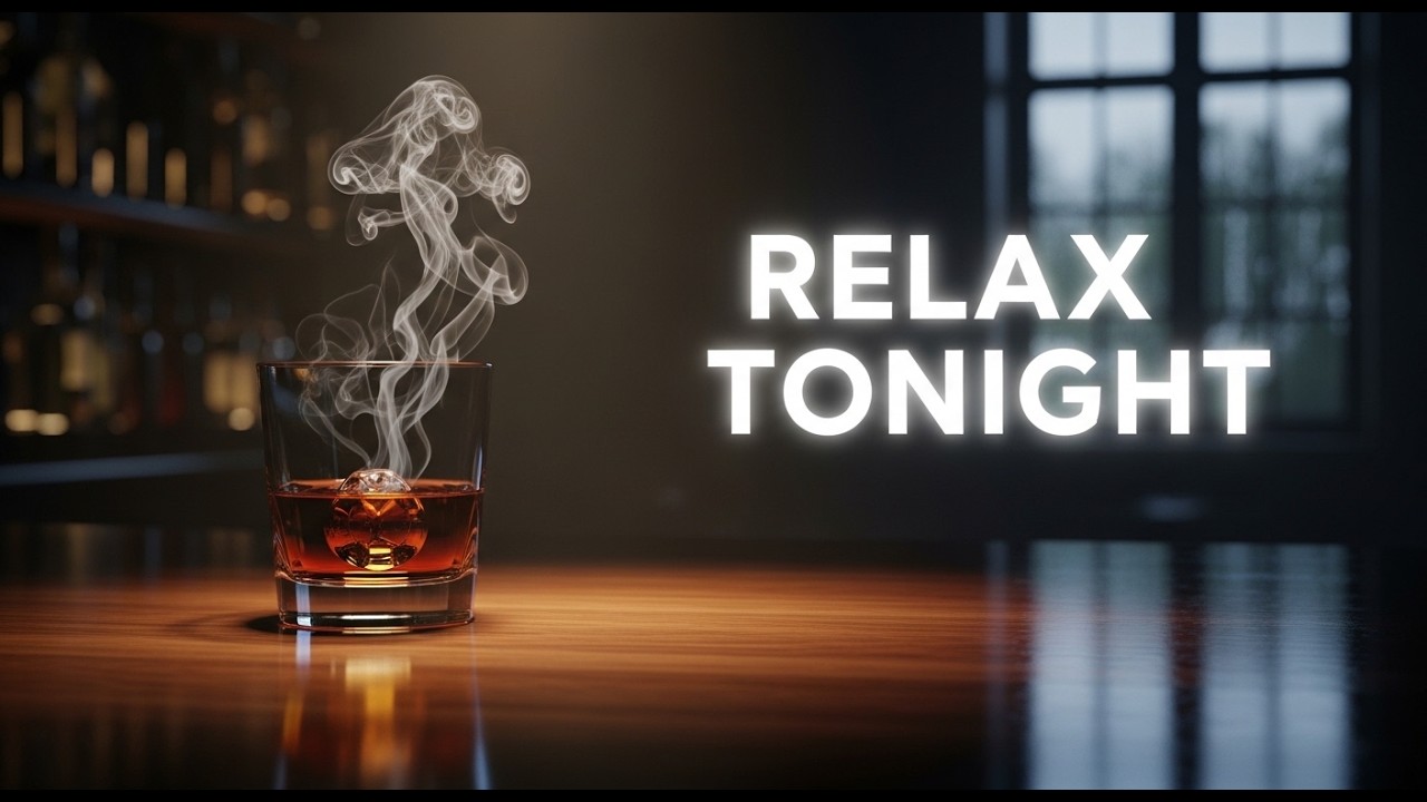 Relaxing Jazz Bar Music 🎷 Night Ambience for Sleep & Study