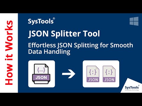 JSON Splitter Tool by SysTools | How to Split Large JSON File | JSON File Splitter for Windows