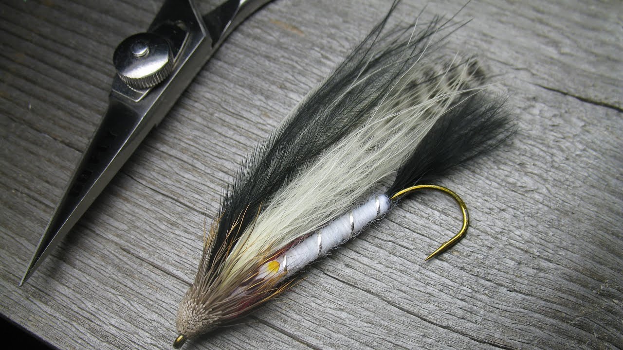 Perhonsidontaa / Fly Tying - White Marabou Muddler