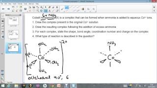 drawing complexes 1 - monodentate