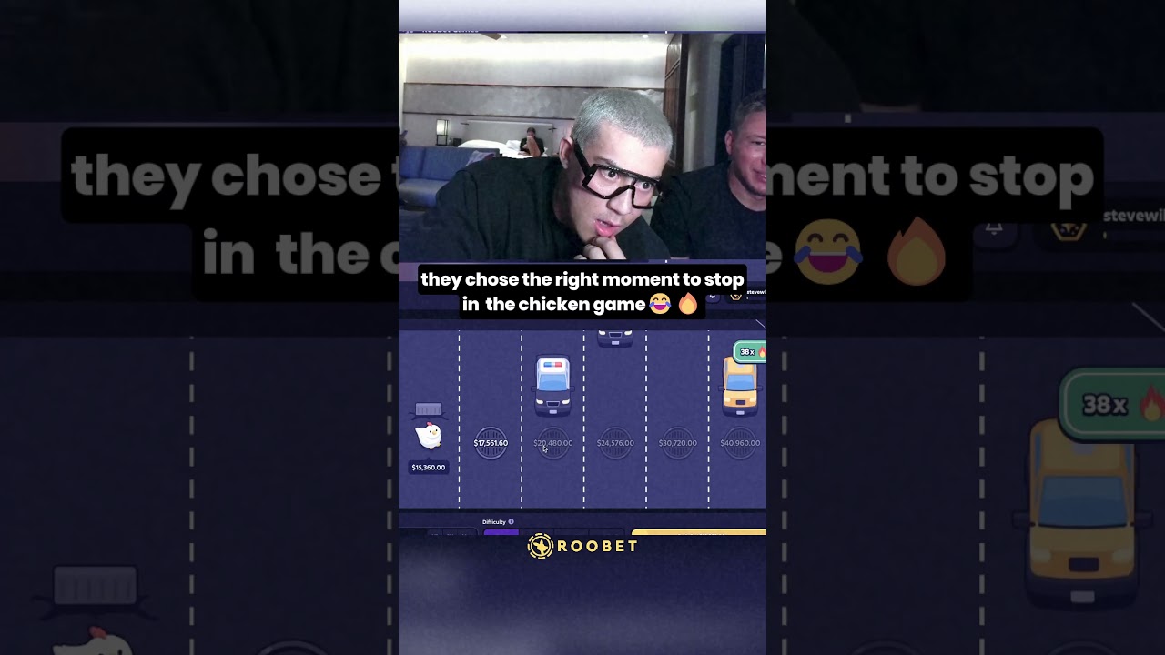 casino com meinung THEY CHOSE THE RIGHT MOMENT TO STOP IN THE CHICKEN GAME!! 😂🔥 casino slots roobet