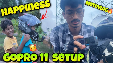 Making The Best Moto Vlogging Setup with GoPro HERO 11 and Accessories || Gopro 11 Setup Tutorial 🔥