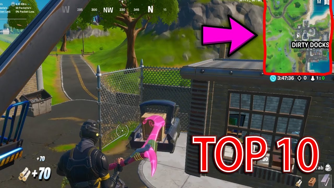 Place top 10 after landing at Dirty Docks || How to do this fast as possible