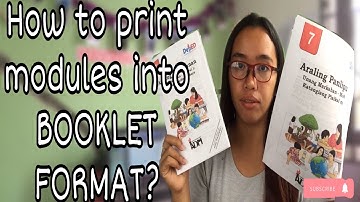 HOW TO PRINT YOUR PDF MODULES INTO BOOKLET FORMAT?