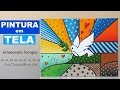 DIY Pintura em Tela estilo Romero Britto - Artesanato Terapia do Compartilhando Arte