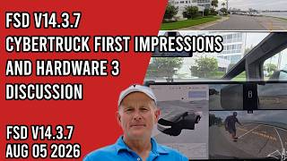 FSD v14.3.7 - Cybertruck First Impressions Drive and Hardware 3 Discussion