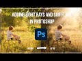 Adding light rays and sun flare in photoshop