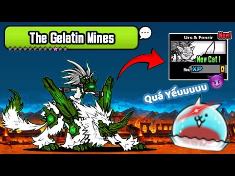The Battle Cats - Tập 43 Chiến đấu màn The Gelatin Mines đánh bại "Urs & Fenrir" 🔥🔥