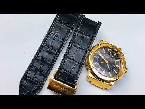 Video Dây da đồng hồ Ferragamo F80 - youtube