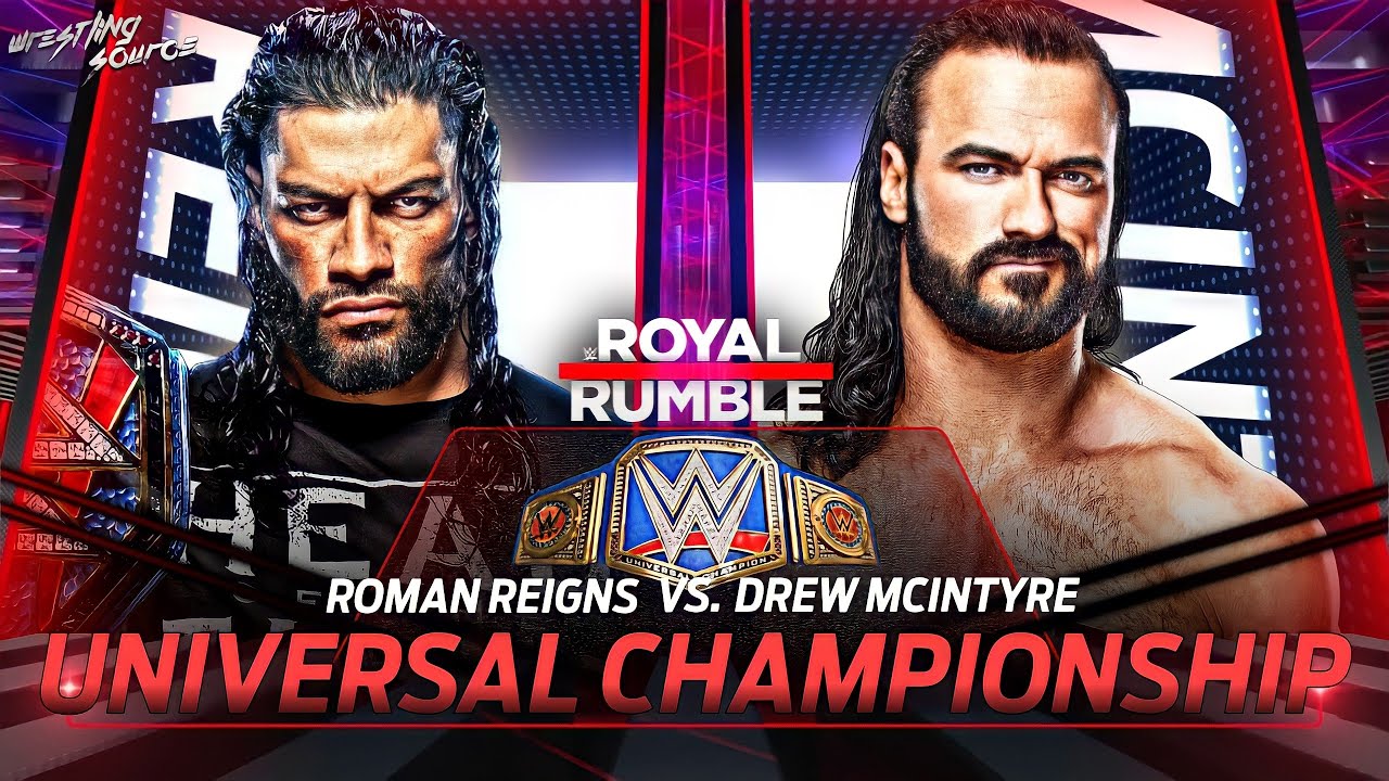 Roman VS Drew | Royal Rumble 2022 MatchCard | By - #WrestlingSource_