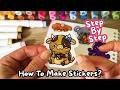 How to Make Stickers at Home 🐄☕✨ Easy DIY Sticker Tutorial STEP BY STEP ✨🔥(without baking paper)