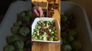 Brussels sprouts festive harvest and cook in two ways