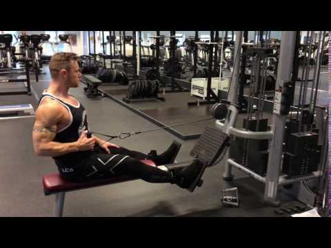 Seated One Arm Row   Cable