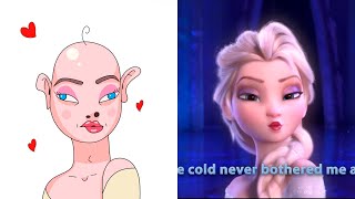 Frozen Elsa Song Funny Drawing Meme | Part 2