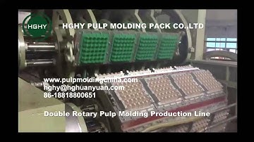 full automatic high speed double roller egg tray production line egg tray machine