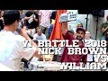 Nick Brown vs. William ( V1BATTLE 2018 BEATMAKER BATTLE)