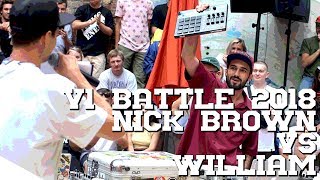 Nick Brown Vs. William V1Battle 2018 Beatmaker Battle